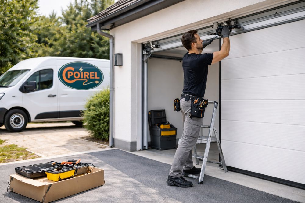 Pose et installation de portes de garage motorisées