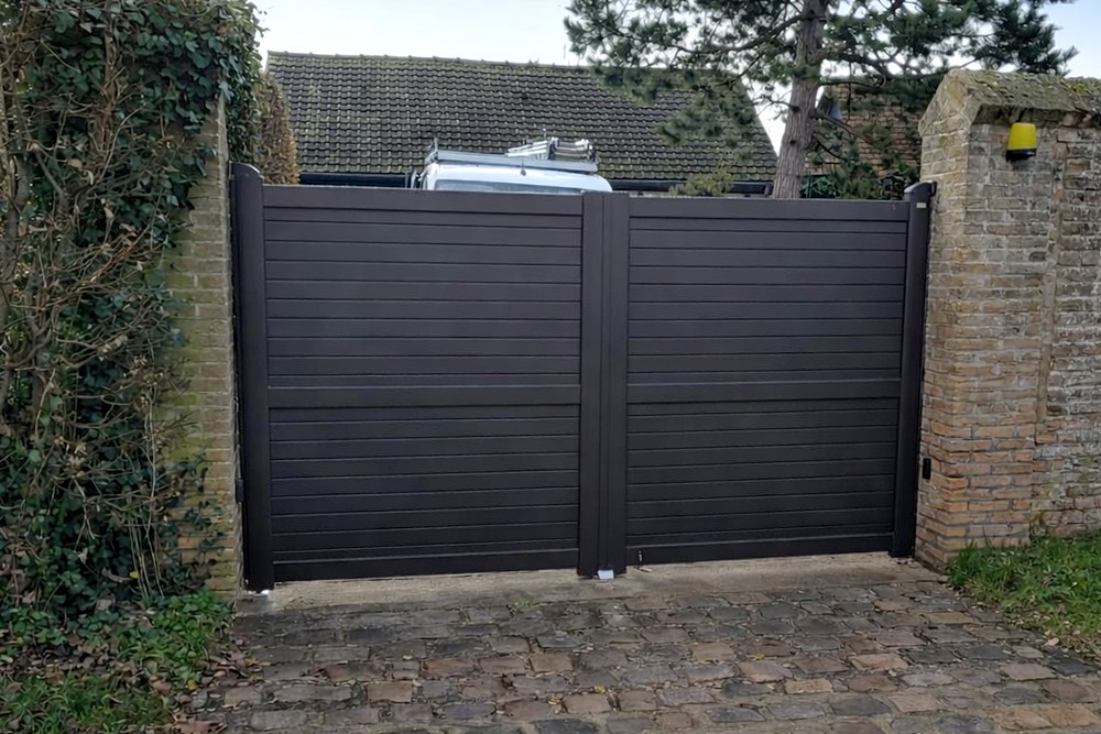 Pose de portail alu et PVC - Flixecourt, Amiens, Abbeville